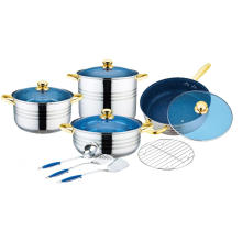 12 Pieces Stainless Steel Capsulated Bottom Cookware Set